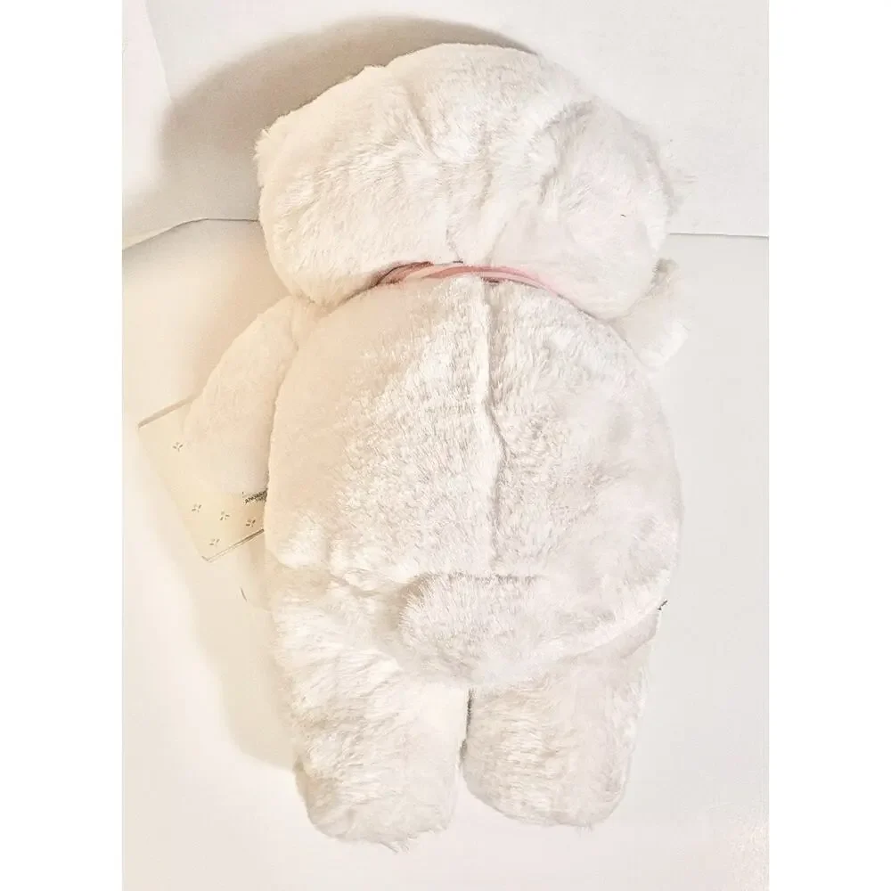 Vtg Baby Applause Teddy Bear Angelique Les Petits White NEW Tags Squeaks 12